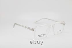 Nouvelles lunettes authentiques Kliik Denmark 747 S313 en acétate transparent et argent, 46-19