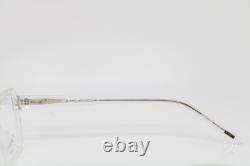 Nouvelles lunettes authentiques Kliik Denmark 747 S313 en acétate transparent et argent, 46-19