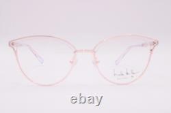 Nouvelles lunettes authentiques Nicole Miller Resort Deauville C01 argentées transparentes 52-18