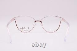 Nouvelles lunettes authentiques Nicole Miller Resort Deauville C01 argentées transparentes 52-18