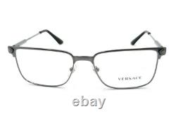 Nouvelles lunettes de lecture Versace VE 1276 1262 55-17 145 Monture en argent en métal gris