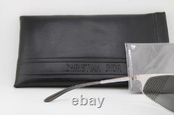 Nouvelles lunettes de soleil Christian Dior Wind/b Yb7 argent gris authentiques 160