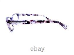 Nouvelles lunettes de soleil Wayfarer violettes, argentées et en écaille de tortue avec monture transparente HC6065 5548 51 17 135