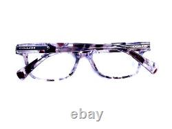 Nouvelles lunettes de soleil Wayfarer violettes, argentées et en écaille de tortue avec monture transparente HC6065 5548 51 17 135