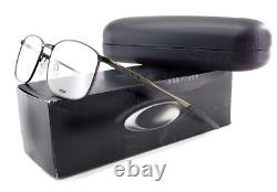 Nouvelles lunettes de vue OAKLEY TAPROOM C-5 en alliage OX3204-0153 en pewter / Verre démo