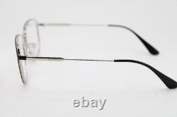 Nouvelles lunettes de vue Prada Vpr 58x 524-1o1 noir mat argent authentiques 52-18