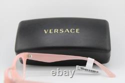 Nouvelles lunettes de vue Versace Mod. 3364-u 5497 rose argent authentiques 52-17