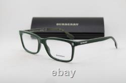 Nouvelles lunettes de vue authentiques Burberry B 2352 3987 vert argent 56-17