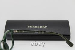 Nouvelles lunettes de vue authentiques Burberry B 2352 3987 vert argent 56-17