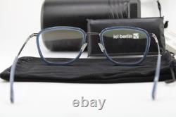 Nouvelles lunettes de vue authentiques Ic! Berlin Taku Chrome Gunmetal Silver 51-21
