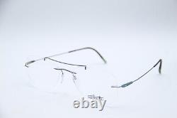 Nouvelles lunettes de vue authentiques New Silhouette 5500 Bg 6560 Argent Marron 55-18