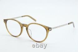Nouvelles lunettes de vue authentiques Ysl Saint Laurent Sl 25/f 007 marron argent 49-19