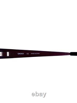 Nouvelles lunettes de vue rectangulaires à moitié cerclées en métal argenté et rouge DKNY DY5553 1081 50 15 135