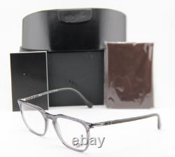Nouvelles montures authentiques Persol P 3339-v 1196 Clear Grey Silver lunettes de vue 56-20