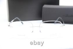 Nouvelles montures authentiques Silhouette 5545 Jr 7000 argent noir lunettes de vue 56-17