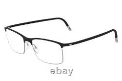 Nouvelles montures de lunettes Silhouette URBAN FUSION FULLRIM 2904 6051 Noir/Argent 52mm