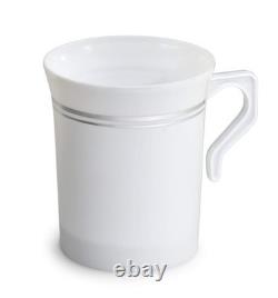 OCCASIONS 120 Tasses Pack, Plastique Jetable Lourd pour Mariage Fête 8 oz Co