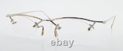 OPUS par EYETEC Lunettes Vintage Élégantes Monture OP-02 Col No. 7 Dame Argent Ovale Quad