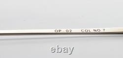 OPUS par EYETEC, monture de lunettes vintage fantaisie OP-02, couleur n° 7, femme, argentée, ovale quadri