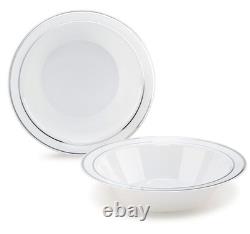 PACK DE 120 BOLS OCCASIONS, BOLS EN PLASTIQUE JETABLE LOURDS POUR MARIAGE ET FÊTE