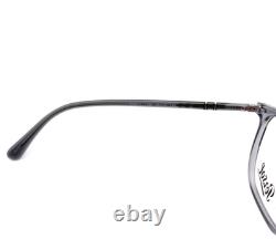 Persol 3339-v 1196 Gris transparent unisexe, neuf, authentique, lunettes de vue à monture intégrale 56-20-145