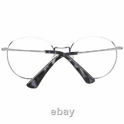 Police Vpl 665 Men Silver Optical Frame Plastic Casual Round Full Rim Eyeglasses