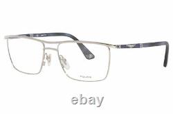 Police Vpld16 0e70 Lunettes De Vue Cadre Optique Pleine Rim Argent Homme 55mm