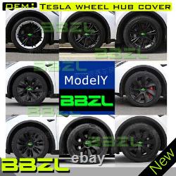 Pour Tesla Model 3/Y Jeu de 4 Enjoliveurs de Jante en ABS pour Remplacer les Caches de Jante 18/19 pouces