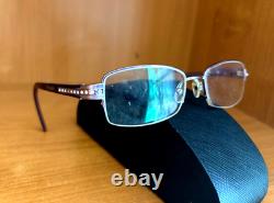 Prada VPR 57M Cristaux / Violet / Argent Monture demi-cerclée 50-17-135 avec étui Italie