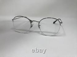Ray Ban Rb 3947v 2501 Silver Eyeglasses Rx 51-22-145 Half Rim Round Nc39