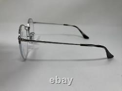 Ray Ban Rb 3947v 2501 Silver Eyeglasses Rx 51-22-145 Half Rim Round Nc39