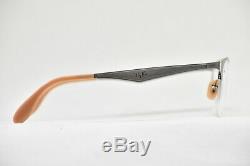Ray Ban Rb6345 2595 Demi-rimmed Lunettes Argent New Authentic 52