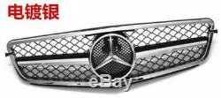 Rim Chrome Pour 2008-2014 Benz W204 Classe C Amg C200 C250 C300 C350 Grille Avant