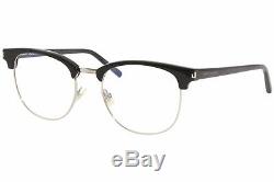 Saint Laurent Classique Sl104 001 Lunettes Noir / Argent Cerclée Cadre Optique