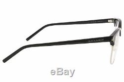 Saint Laurent Classique Sl104 001 Lunettes Noir / Argent Cerclée Cadre Optique