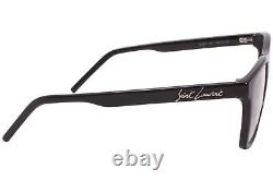 Saint Laurent Sl337 001 Lunettes De Vue Cadre Optique Noir/argent Carré 55-mm