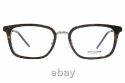 Saint Laurent Sl452/f 002 Lunettes De Vue Cadre Homme Noir/argent Full Rim 54mm