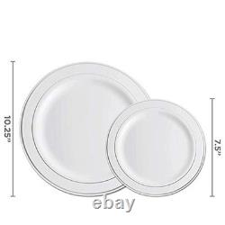 Service de table jetable robuste de 700 pièces pour fêtes, événements, mariages, neuf