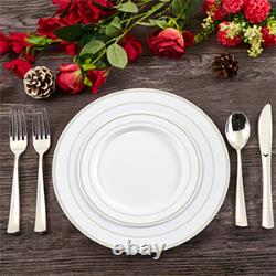 Service de vaisselle Sier de 600 pièces pour 100 invités, bordure Sier 	<br/>  	 
