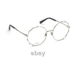 Swarovski SK 5380 016 Cadre de lunettes optiques rondes en métal argenté 57-20-145 5380