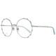 Swarovski Sk5380 Monture Optique Femme En Métal Argenté Avec Cristaux, Pleine Monture Ronde