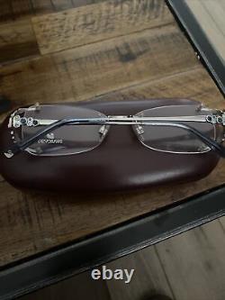 Swarovski SW 5011 16 Monture de lunettes optiques sans monture en métal argenté 53-13