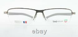 Tag Heuer Lunettes Spectacles 165 Th 3824 003 58-14 Carré Demi-rim Luxury Avant