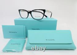 Tiffany & Co. Tf 2199b 8055 52mm Noir-argent-crystals Rectangle Nouvelles Lunettes