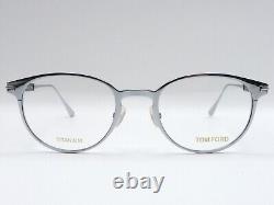 Tom Ford TF 5482 018 Monture de lunettes optiques rondes en métal argenté 50-21-145 RX