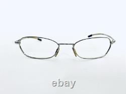 VTG DKNY Lunettes Ovales en Métal Argenté en Verre Fabriquées en Italie 6234 028 50 17 135