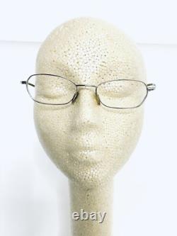 VTG DKNY Lunettes Ovales en Métal Argenté en Verre Fabriquées en Italie 6234 028 50 17 135