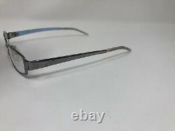 Valentino Lunettes Cadre Italie V 5341 0ka9 51-16-135 Silver Blue Full Rim Tu56