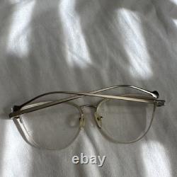 Vintage Salvatore Ferragamo SF2175 733 Femme Argent Cat Eye Monture intégrale 56-16-140