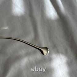 Vintage Salvatore Ferragamo SF2175 733 Femme Argent Cat Eye Monture intégrale 56-16-140
